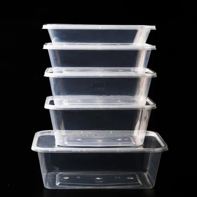 Meal Prep Kit - 50 قطعة من علب الغداء المربعة
