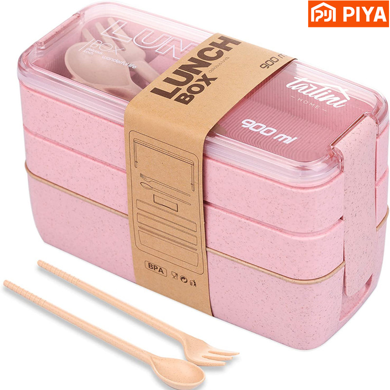 Meal Prep Kits - 3 في 1 مقصورة القمح القش