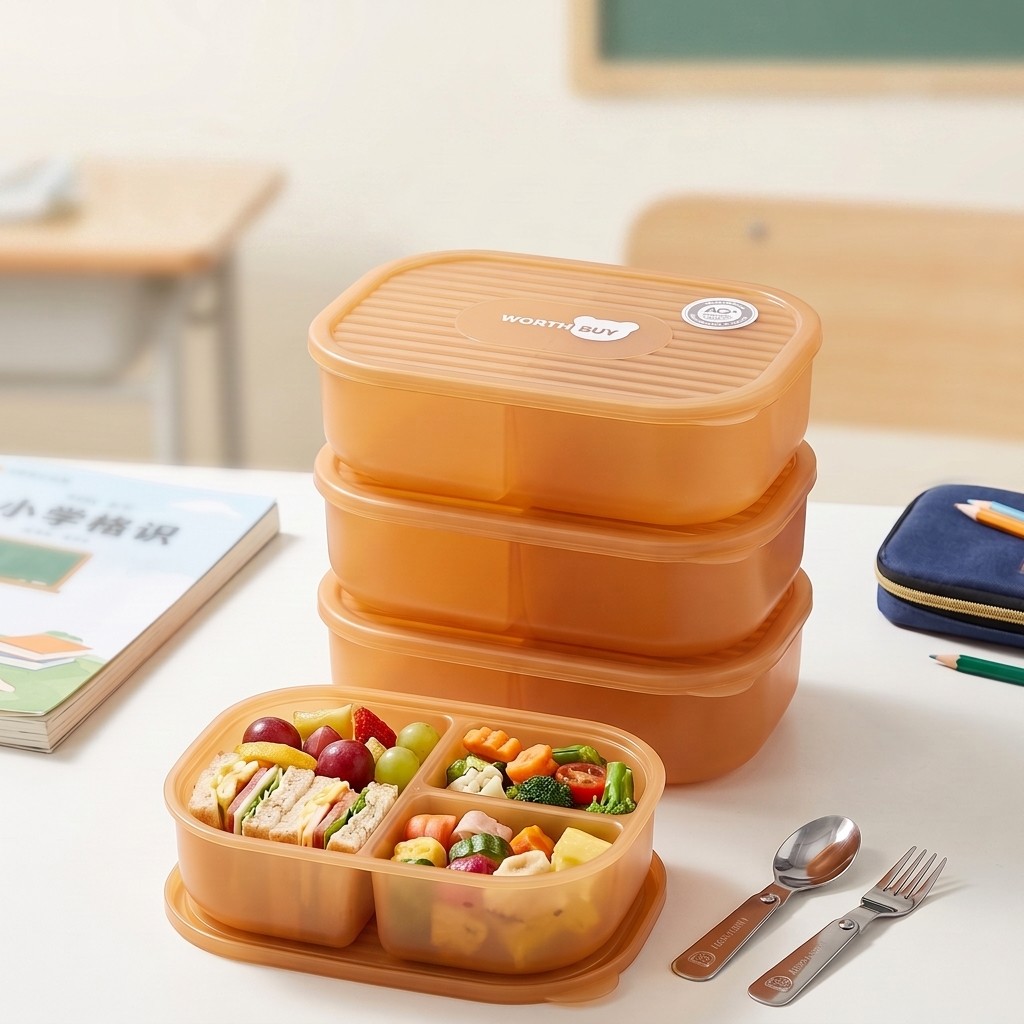 Meal Prep Japan - علبة طعام بلاستيكية يابانية للأطفال والكبار،