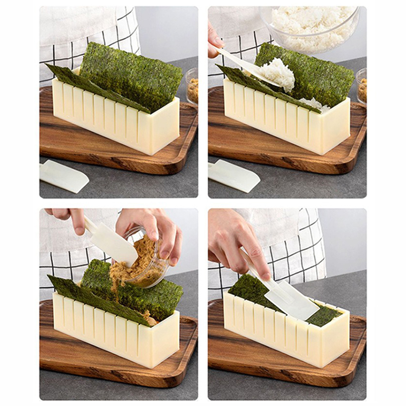 جعل آلة السوشي القاطع صانع الس - مراجعة Rice Ball Mold وسعره