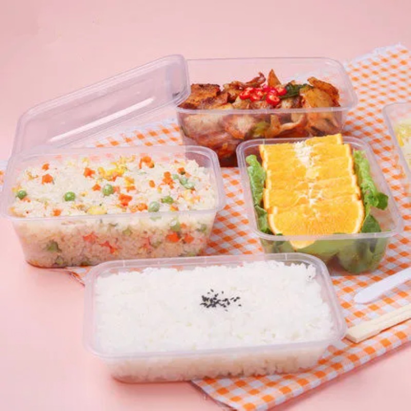 50 قطعة من علب الغداء المربعة  - مراجعة Meal Prep Kit وسعره
