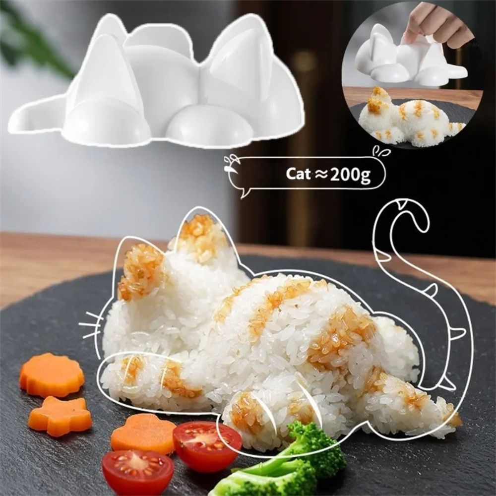 قوالب أونيغيري على شكل قطة لطي - مراجعة Rice Ball Mold وسعره