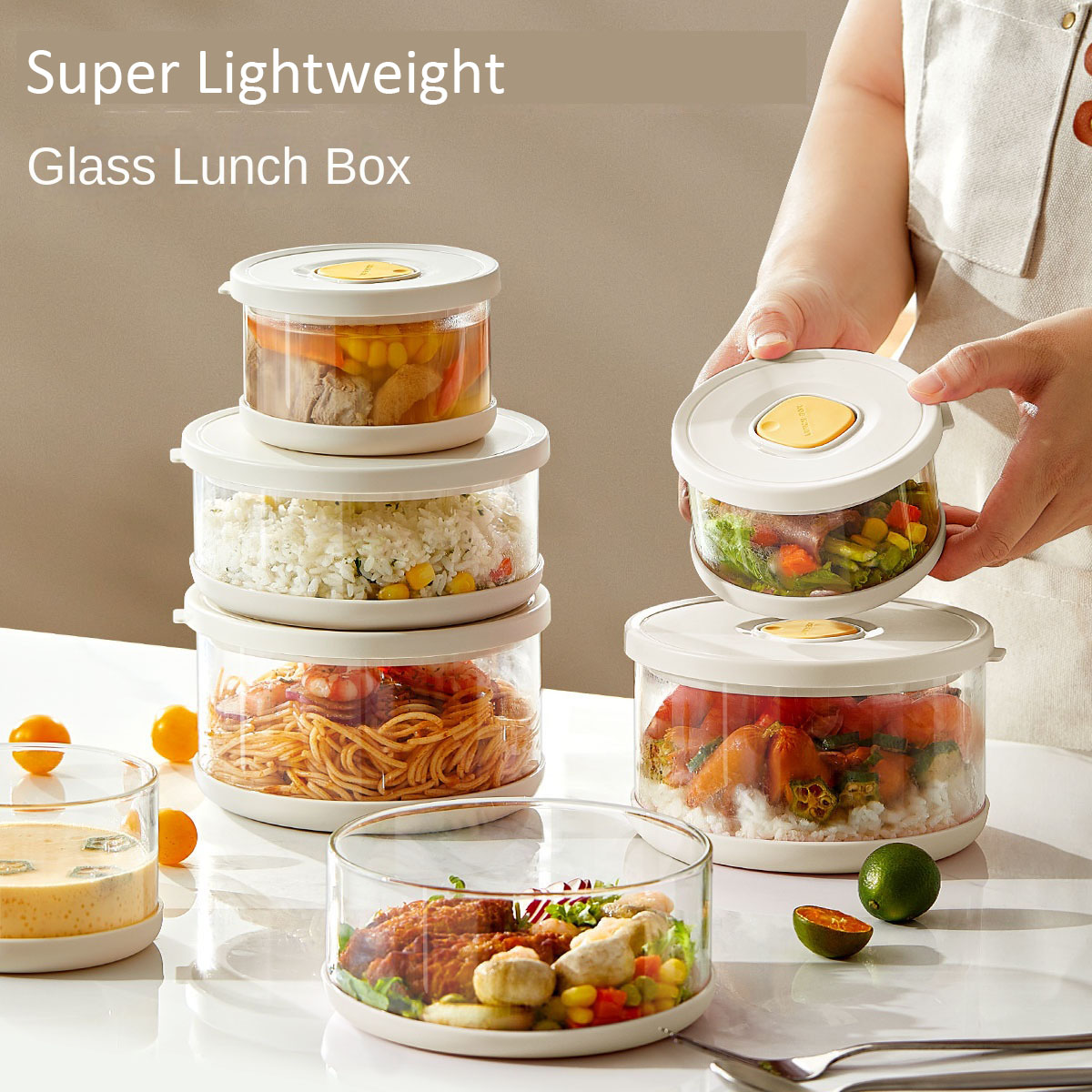 وعاء زجاجي بغطاء محكم الإغلاق، - مراجعة Meal Prep Rice وسعره