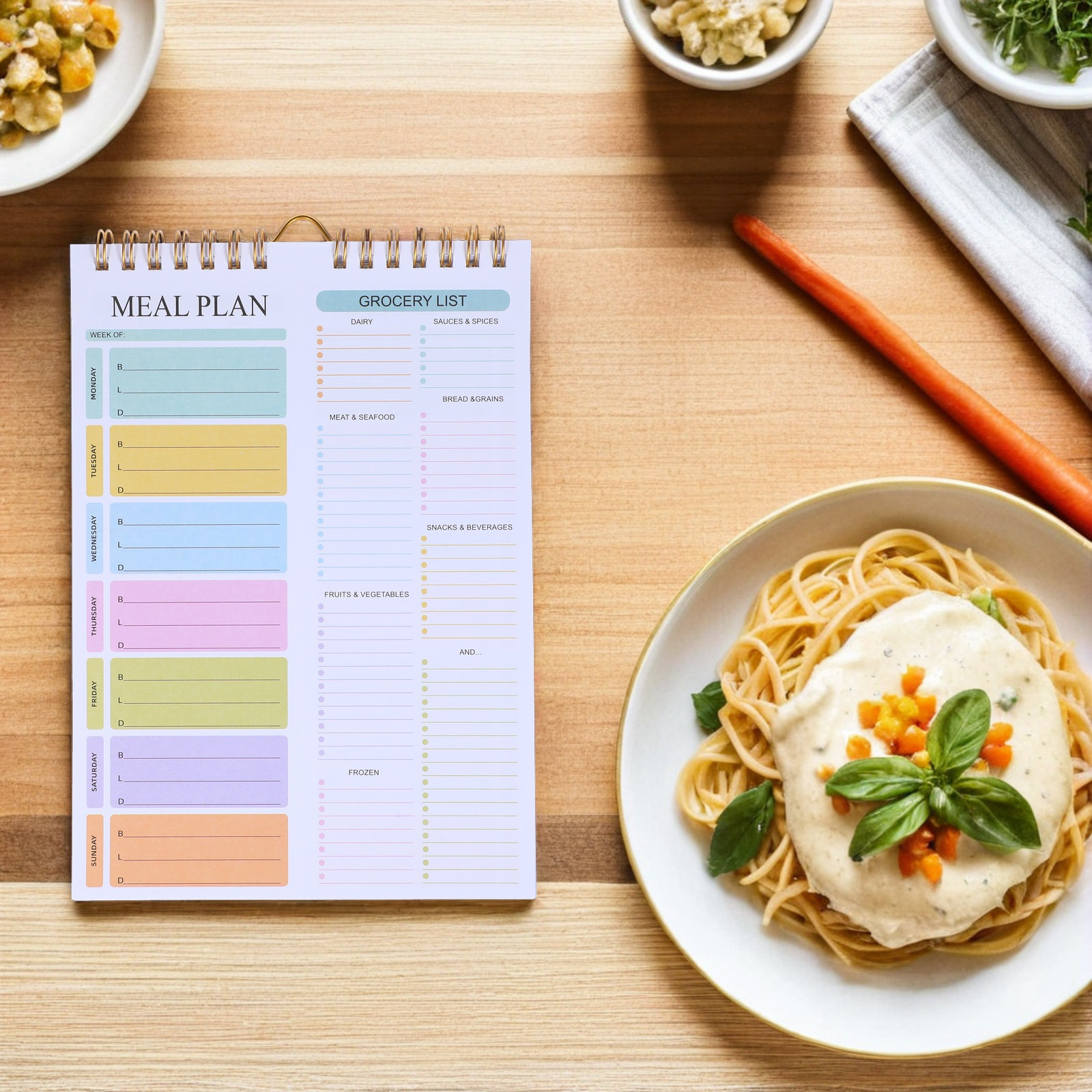 دفتر تخطيط وجبات أسبوعي حلزوني - مراجعة Meal Prep Weekly وسعره