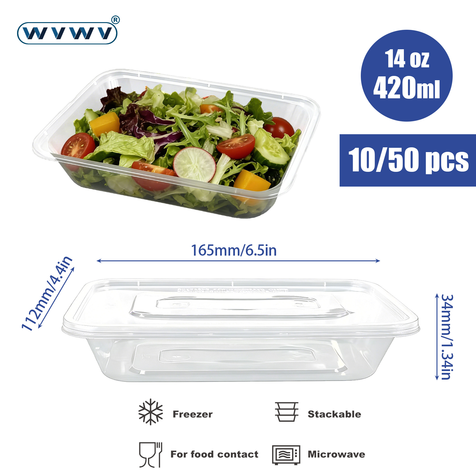 10/50 قطعة، علب تخزين طعام محك - مراجعة Meal Prep Kit وسعره