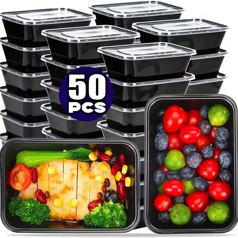 1-100 قطعة صناديق تعبئة المواد - مراجعة Meal Prep Kit وسعره