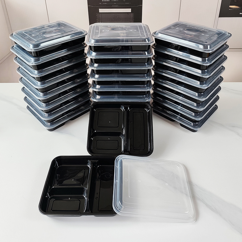 حاويات طعام بثلاثة أقسام، سعة  - مراجعة Meal Prep Kit وسعره